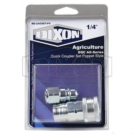 Dixon 1/4 AG-SERIES POPPET SET 1/4 F-NPTF, RD-2AGSET-PV
